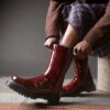 Bottes Rejena en cuir laqué