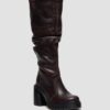 Bottes à talons hauts en cuir Kasey Kinsley