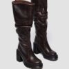 Bottes à talons hauts en cuir Kasey Kinsley