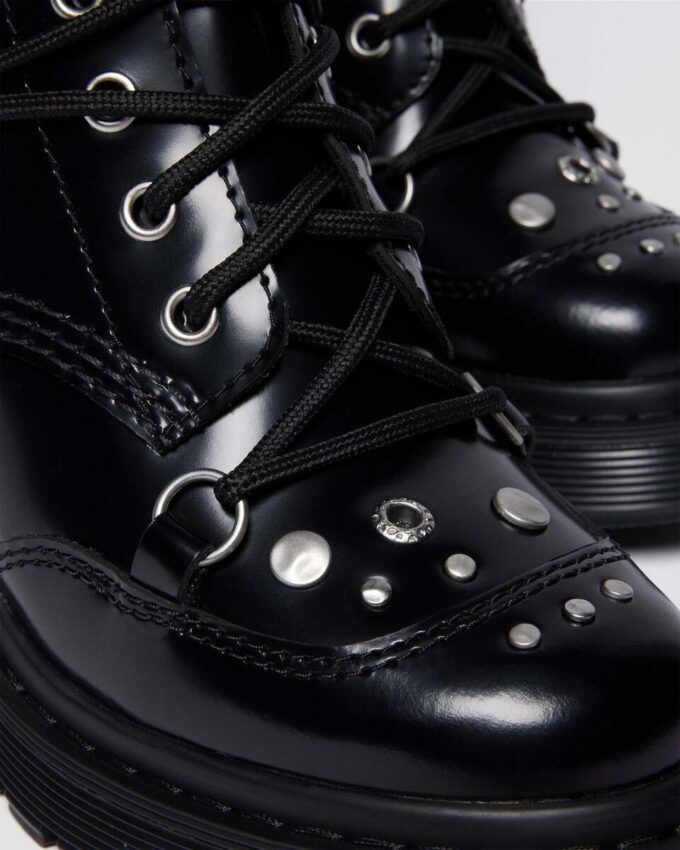 Bottes à talons évasés en cuir Buttero cloutées CHESNEY Bottes à talons évasés en cuir Buttero cloutées CHESNEY
