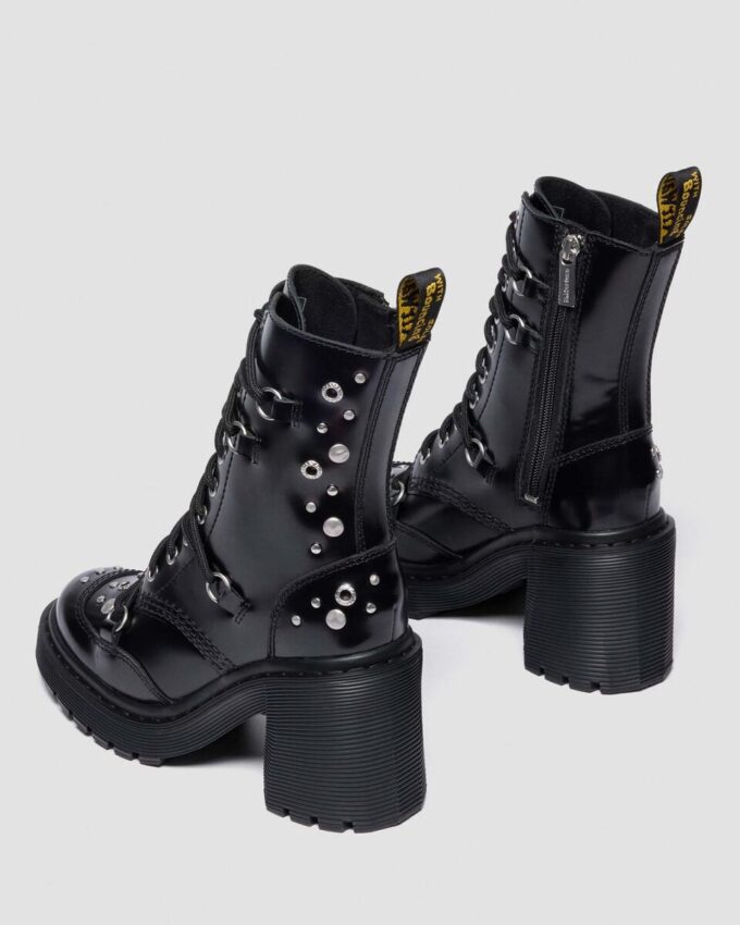 Bottes à talons évasés en cuir Buttero cloutées CHESNEY Bottes à talons évasés en cuir Buttero cloutées CHESNEY