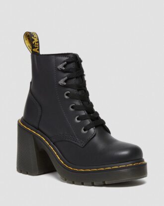 Bottes à talons évasés et lacets en cuir Jesy Sendal