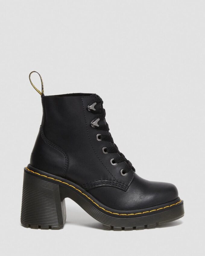 Bottes à talons évasés et lacets en cuir Jesy Sendal Bottes à talons évasés et lacets en cuir Jesy Sendal
