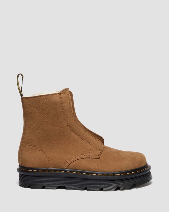 Bottes ZEBZAG LACELESS à enfiler, doublées et chaudes, en nubuck Bottes ZEBZAG LACELESS à enfiler, doublées et chaudes, en nubuck