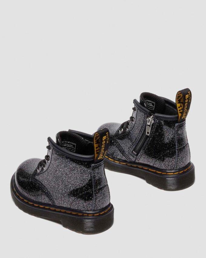 BOTTINES EN PATENT LEATHER À PAILLETTES 1460 POUR BÉBÉS BOTTINES EN PATENT LEATHER À PAILLETTES 1460 POUR BÉBÉS