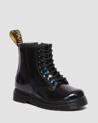 BOTTINES À LACETS EN PATENT LEATHER RAINBOW 1460 POUR ENFANTS