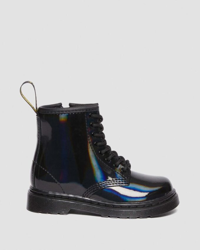 BOTTINES À LACETS EN PATENT LEATHER RAINBOW 1460 POUR ENFANTS BOTTINES À LACETS EN PATENT LEATHER RAINBOW 1460 POUR ENFANTS