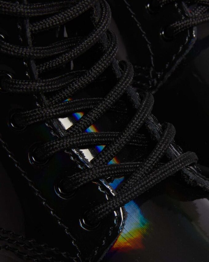 BOTTINES À LACETS EN PATENT LEATHER RAINBOW 1460 POUR ENFANTS BOTTINES À LACETS EN PATENT LEATHER RAINBOW 1460 POUR ENFANTS