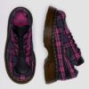 BUZZ 5-EYE Chaussures à lacets en tartan et cuir BUZZ 5-EYE Chaussures à lacets en tartan et cuir