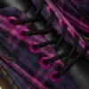BUZZ 5-EYE Chaussures à lacets en tartan et cuir BUZZ 5-EYE Chaussures à lacets en tartan et cuir