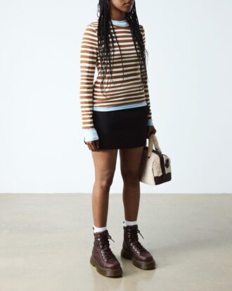 BUZZ 8-EYE Bottines à lacets en cuir Grizzly