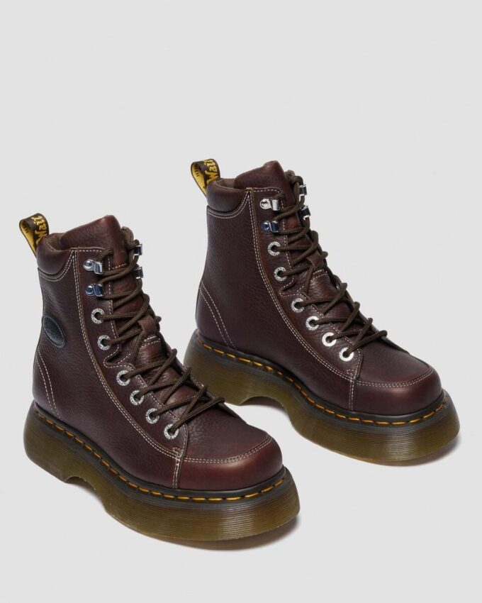 BUZZ 8-EYE Bottines à lacets en cuir Grizzly BUZZ 8-EYE Bottines à lacets en cuir Grizzly