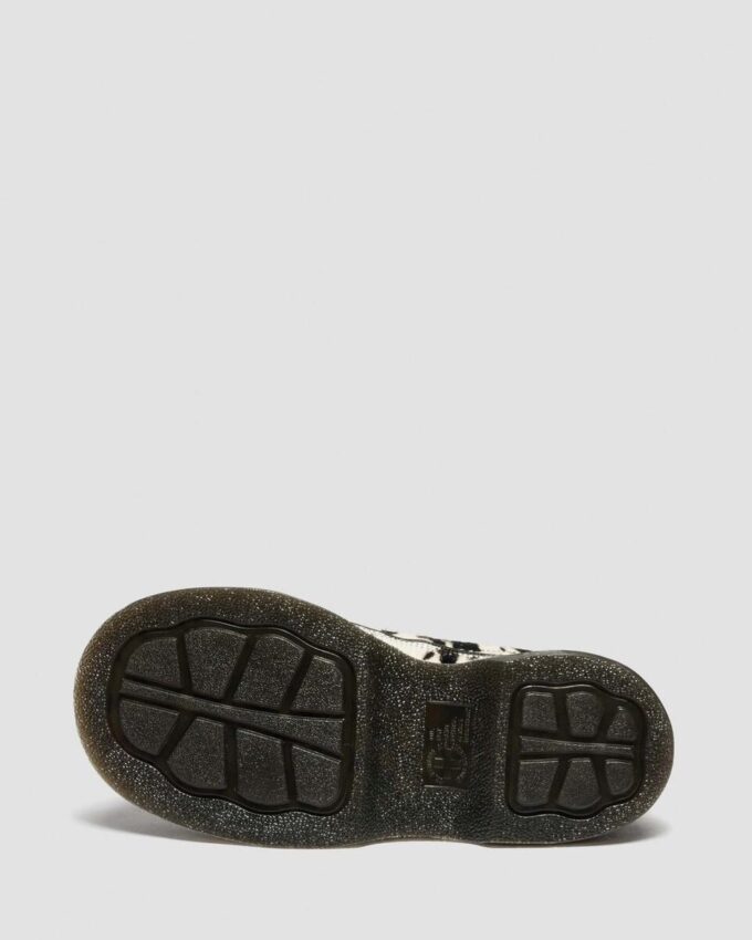 BUZZ Chaussures à 5 œillets en cuir dalmatien BUZZ Chaussures à 5 œillets en cuir dalmatien
