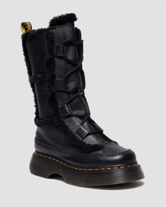 Buzz Lace Up Bottines à lacets en Nappa Leather foulé doublées de fausse fourrure Buzz Lace Up Bottines à lacets en Nappa Leather foulé doublées de fausse fourrure