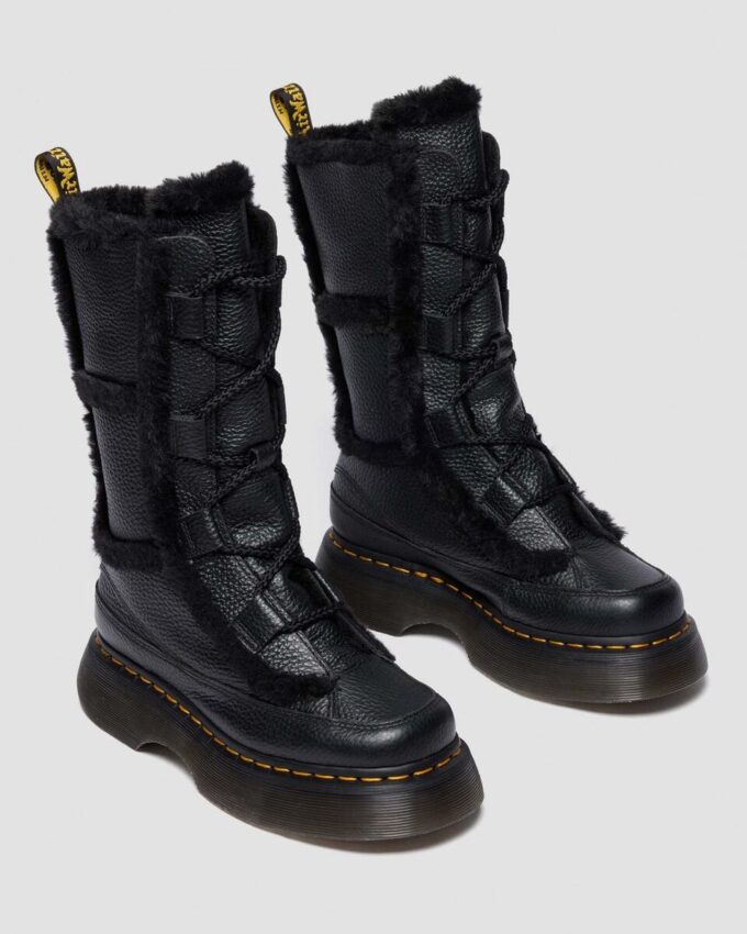 Buzz Lace Up Bottines à lacets en Nappa Leather foulé doublées de fausse fourrure Buzz Lace Up Bottines à lacets en Nappa Leather foulé doublées de fausse fourrure