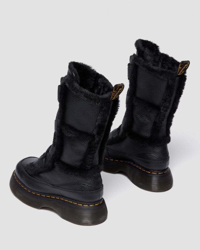 Buzz Lace Up Bottines à lacets en Nappa Leather foulé doublées de fausse fourrure Buzz Lace Up Bottines à lacets en Nappa Leather foulé doublées de fausse fourrure