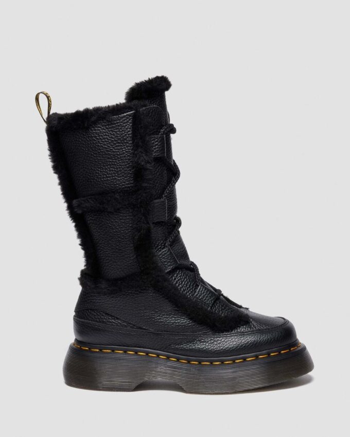 Buzz Lace Up Bottines à lacets en Nappa Leather foulé doublées de fausse fourrure Buzz Lace Up Bottines à lacets en Nappa Leather foulé doublées de fausse fourrure