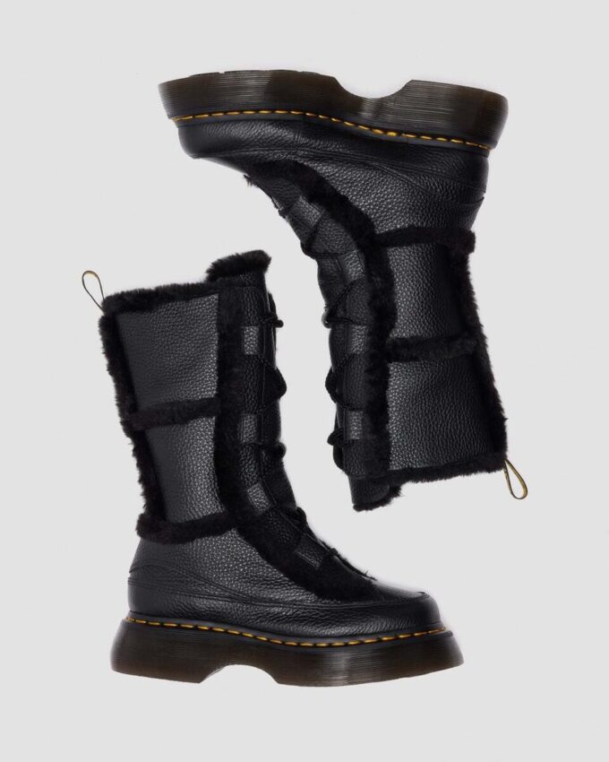 Buzz Lace Up Bottines à lacets en Nappa Leather foulé doublées de fausse fourrure Buzz Lace Up Bottines à lacets en Nappa Leather foulé doublées de fausse fourrure