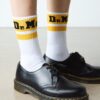 Chaussettes athlétiques en coton biologique mélangé avec logo Chaussettes athlétiques en coton biologique mélangé avec logo