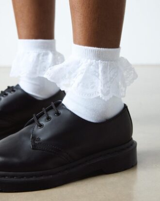 Chaussettes en coton biologique à volants
