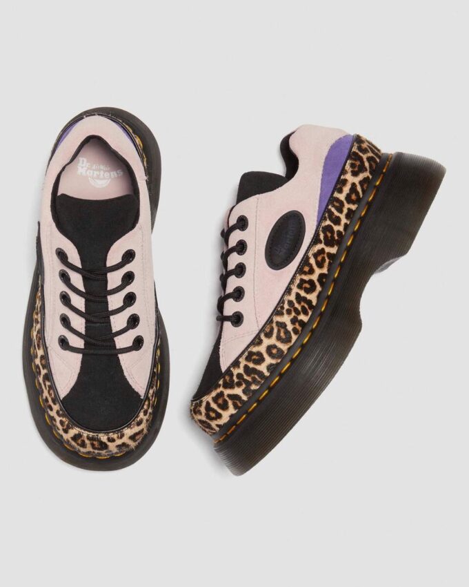 Chaussures Buzz 5-Eye en daim et imprimé léopard Chaussures Buzz 5-Eye en daim et imprimé léopard