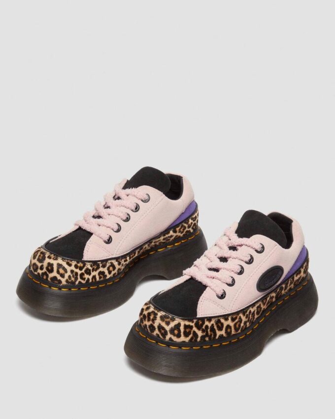Chaussures Buzz 5-Eye en daim et imprimé léopard Chaussures Buzz 5-Eye en daim et imprimé léopard