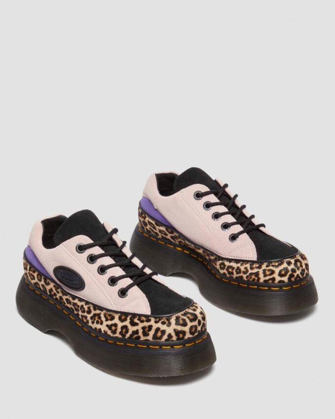 Chaussures Buzz 5-Eye en daim et imprimé léopard Chaussures Buzz 5-Eye en daim et imprimé léopard