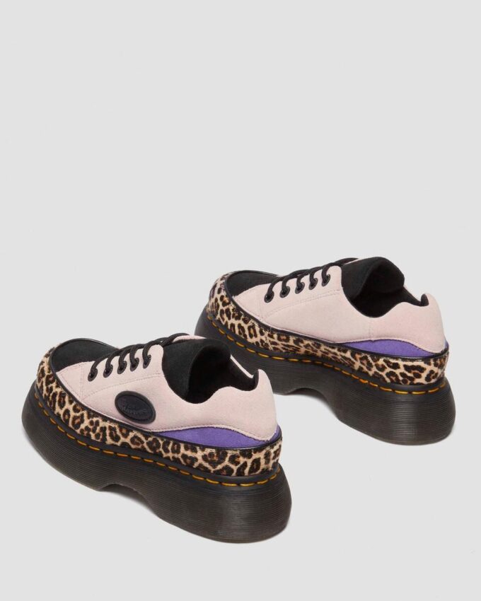 Chaussures Buzz 5-Eye en daim et imprimé léopard Chaussures Buzz 5-Eye en daim et imprimé léopard