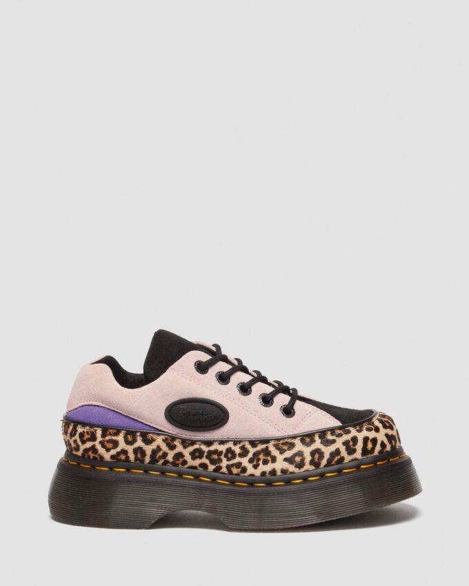 Chaussures Buzz 5-Eye en daim et imprimé léopard Chaussures Buzz 5-Eye en daim et imprimé léopard