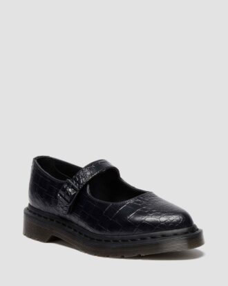 Chaussures ELPHIE MJ en cuir embossé croco