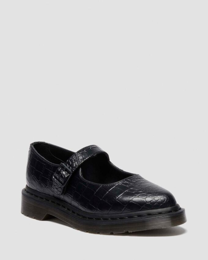 Chaussures ELPHIE MJ en cuir embossé croco Chaussures ELPHIE MJ en cuir embossé croco