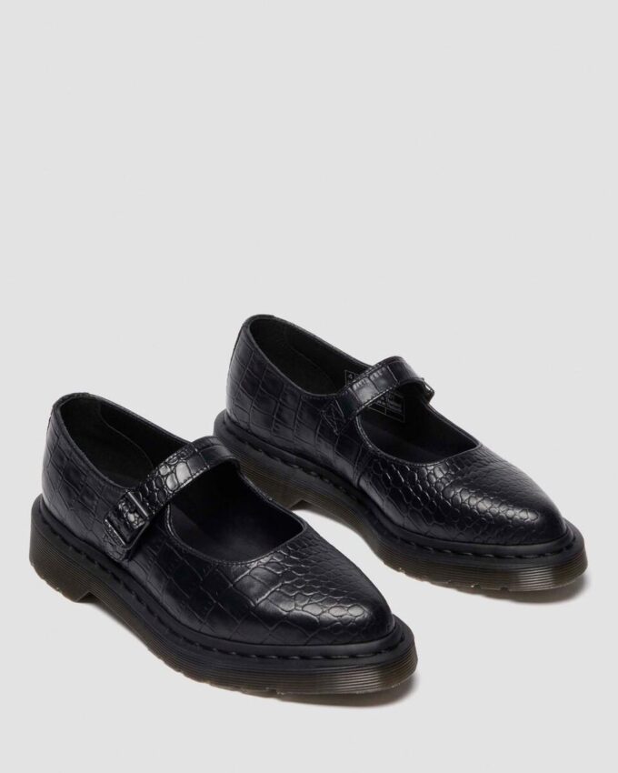Chaussures ELPHIE MJ en cuir embossé croco Chaussures ELPHIE MJ en cuir embossé croco