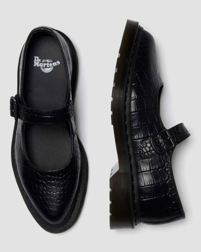 Chaussures ELPHIE MJ en cuir embossé croco Chaussures ELPHIE MJ en cuir embossé croco