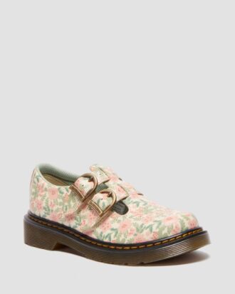 Chaussures Mary Jane en cuir à fleurs Junior 8053