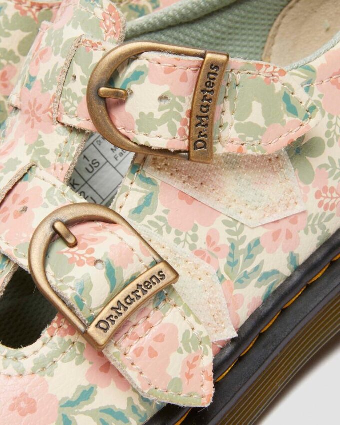 Chaussures Mary Jane en cuir à fleurs Junior 8053 Chaussures Mary Jane en cuir à fleurs Junior 8053