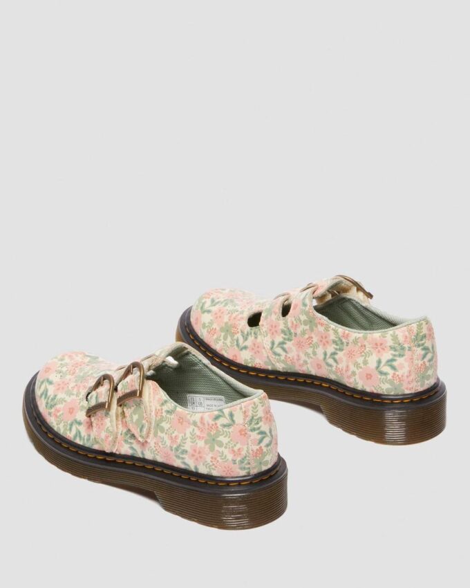 Chaussures Mary Jane en cuir à fleurs Junior 8053 Chaussures Mary Jane en cuir à fleurs Junior 8053