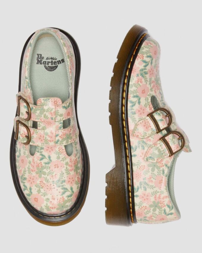 Chaussures Mary Jane en cuir à fleurs Junior 8053 Chaussures Mary Jane en cuir à fleurs Junior 8053