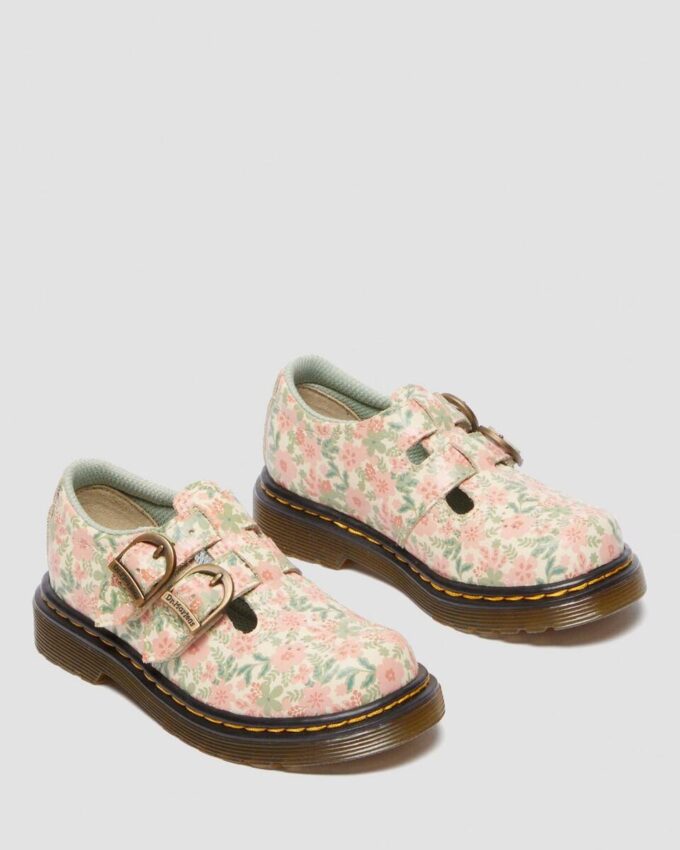 Chaussures Mary Jane en cuir à fleurs pour tout-petits 8053 Chaussures Mary Jane en cuir à fleurs pour tout-petits 8053