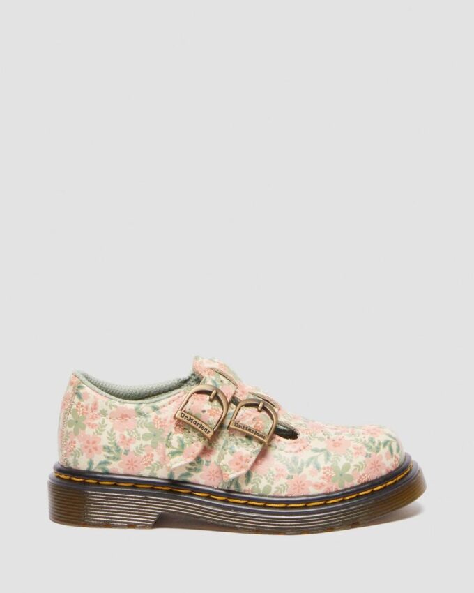 Chaussures Mary Jane en cuir à fleurs pour tout-petits 8053 Chaussures Mary Jane en cuir à fleurs pour tout-petits 8053