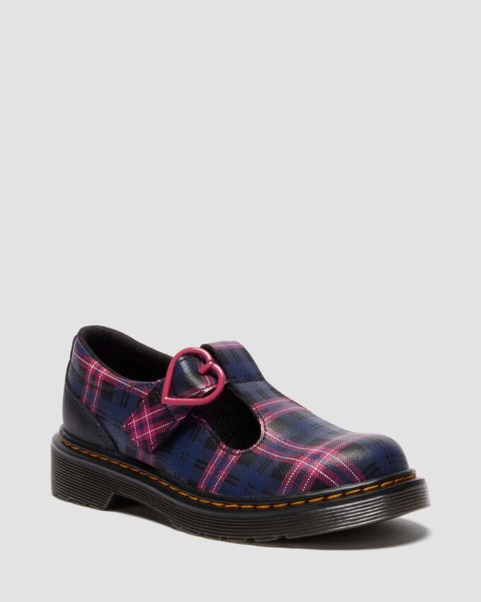 Chaussures Mary Jane JUNIOR POLLEY II en tartan rose Chaussures Mary Jane JUNIOR POLLEY II en tartan rose