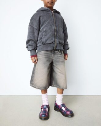 Chaussures Mary Jane JUNIOR POLLEY II en tartan rose