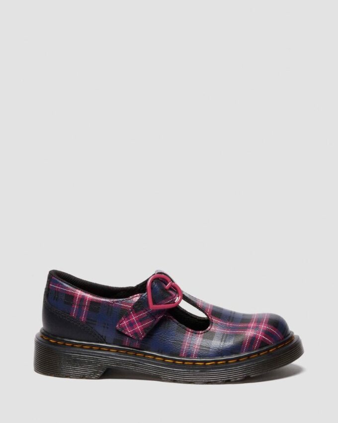 Chaussures Mary Jane JUNIOR POLLEY II en tartan rose Chaussures Mary Jane JUNIOR POLLEY II en tartan rose