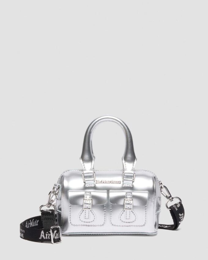 Mini sac à main argenté en Patent Leather Mini sac à main argenté en Patent Leather
