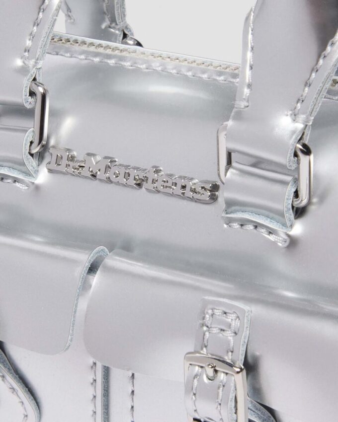Mini sac à main argenté en Patent Leather Mini sac à main argenté en Patent Leather