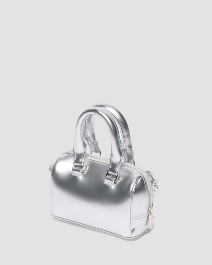 Mini sac à main argenté en Patent Leather Mini sac à main argenté en Patent Leather