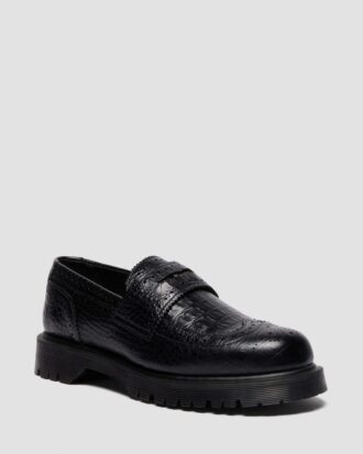 Mocassins en cuir gaufré PENTON BROGUE