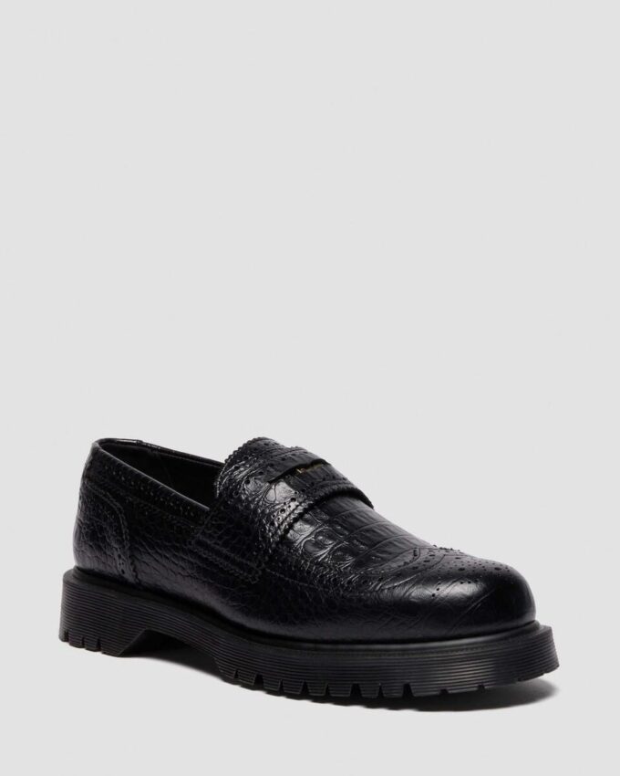 Mocassins en cuir gaufré PENTON BROGUE Mocassins en cuir gaufré PENTON BROGUE