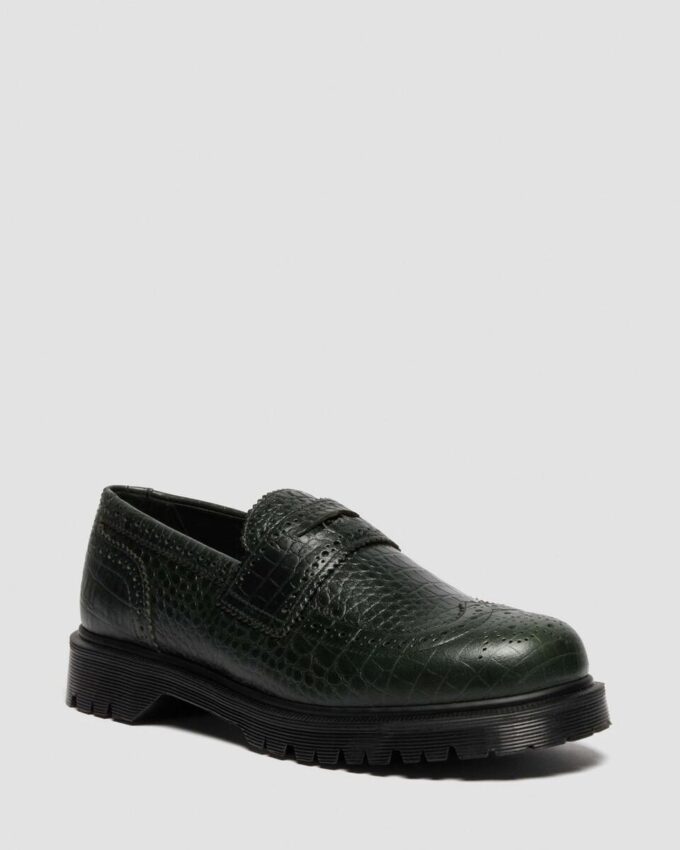 Mocassins en cuir gaufré PENTON BROGUE