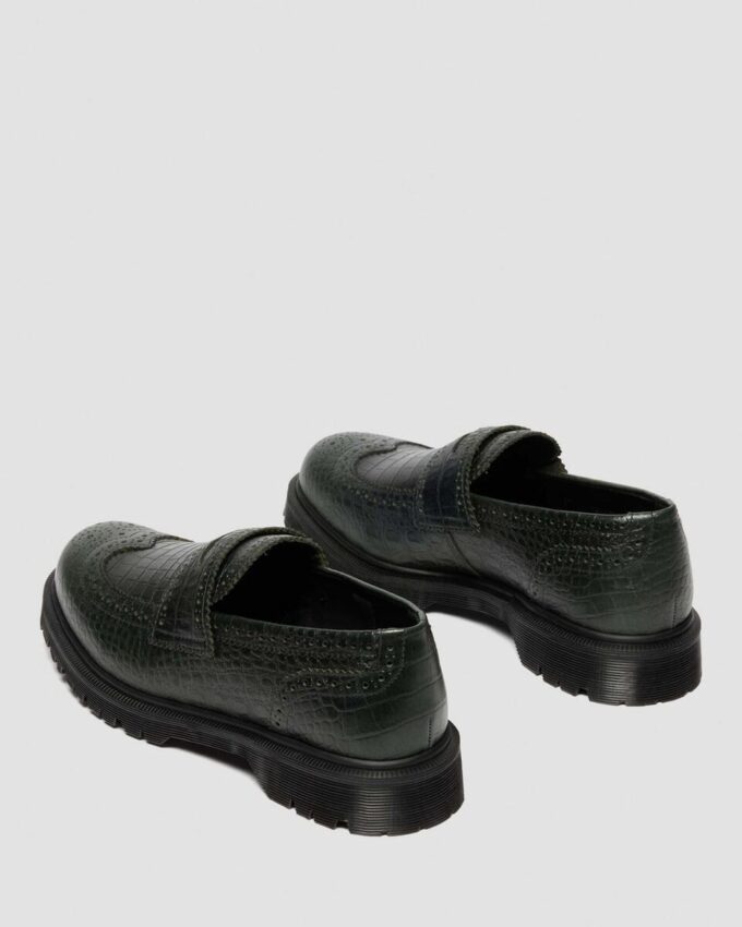Mocassins en cuir gaufré PENTON BROGUE