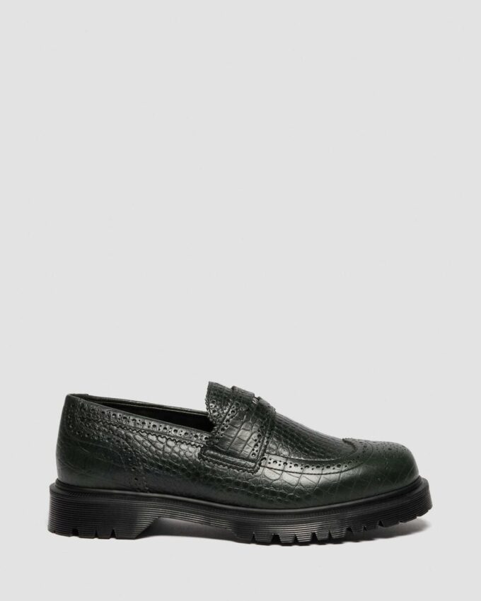 Mocassins en cuir gaufré PENTON BROGUE